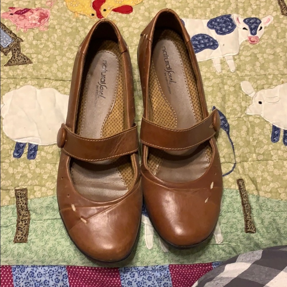 Brown loafers